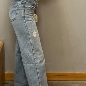 Levis low loose straight leg jeans